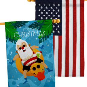 House Flag Christmas In July HP190075AC