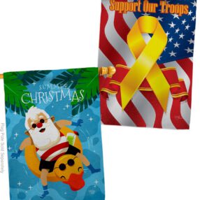 House Flag Christmas In July HP190075AF
