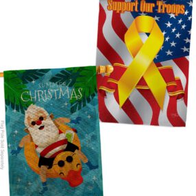 House Flag Christmas In July HP190075AF B