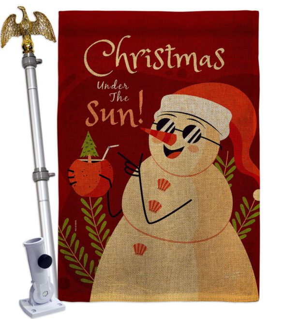 Christmas Under The Sun - Fun In The Sun Summer Vertical Impressions Decorative Flags HG130343 Made In USA - Image 41