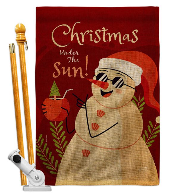 Christmas Under The Sun - Fun In The Sun Summer Vertical Impressions Decorative Flags HG130343 Made In USA - Image 26