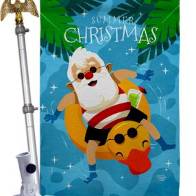 House Flag Christmas In July HS190075 02