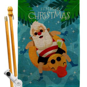 House Flag Christmas In July HS190075 B