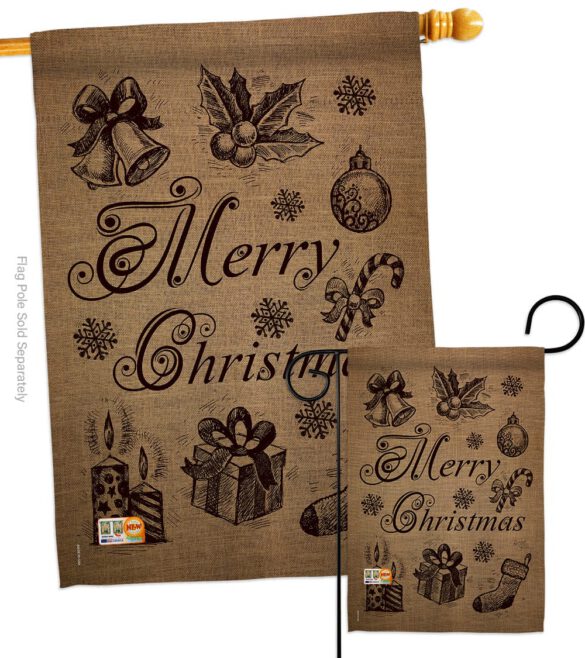 Favorite Things - Christmas Winter Vertical Impressions Decorative Flags HG114107 Made In USA - Image 3