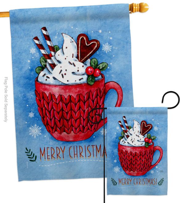 Christmas Coco - Christmas Winter Vertical Impressions Decorative Flags HG114256 Made In USA - Image 3