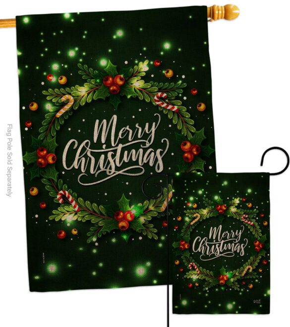 Chirstmas Dreaming - Christmas Winter Vertical Impressions Decorative Flags HG130300 Made In USA - Image 15