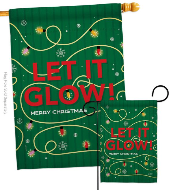 Christmas Glow - Christmas Winter Vertical Impressions Decorative Flags HG130432 Made In USA - Image 3