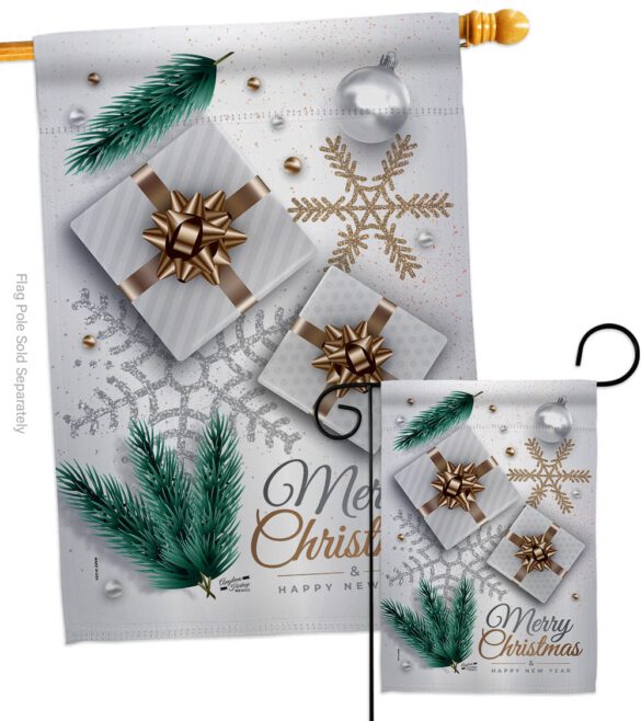 Christmas Presents - Christmas Winter Vertical Impressions Decorative Flags HG137280 Made In USA - Image 3