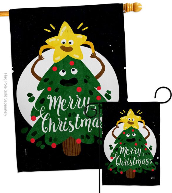 Christmas Buddy - Christmas Winter Vertical Impressions Decorative Flags HG137615 Made In USA - Image 3