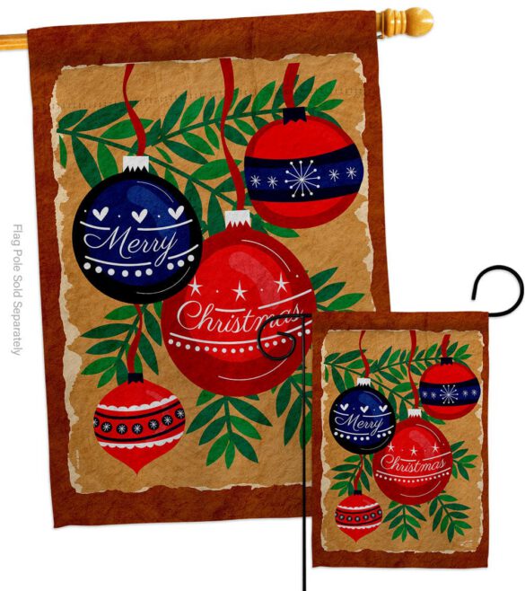 Christmas Ornaments - Christmas Winter Vertical Impressions Decorative Flags HG137635 Made In USA - Image 3