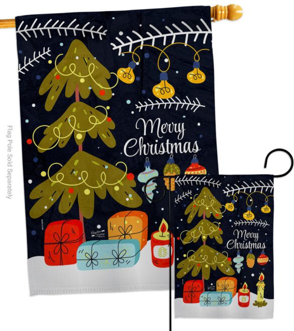Christmas Vibes - Christmas Winter Vertical Impressions Decorative Flags HG137644 Made In USA - Image 3