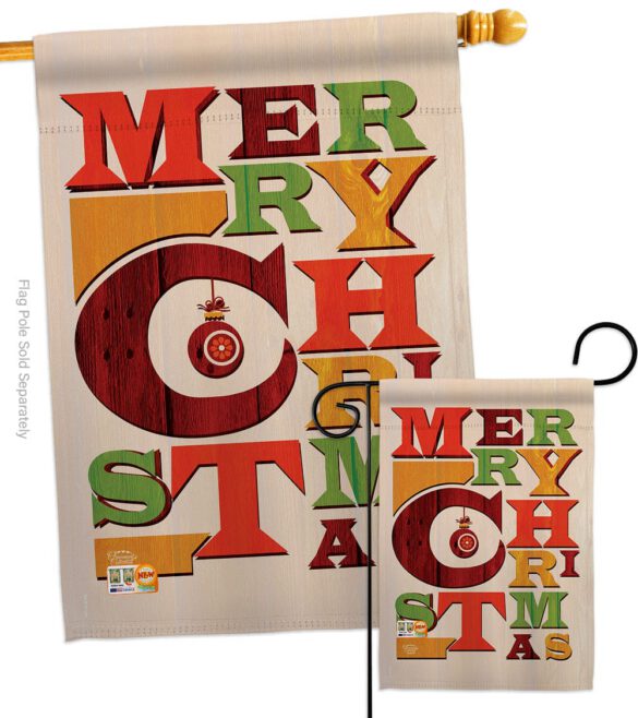Fabulous Christmas - Christmas Winter Vertical Impressions Decorative Flags HG191050 Made In USA - Image 3