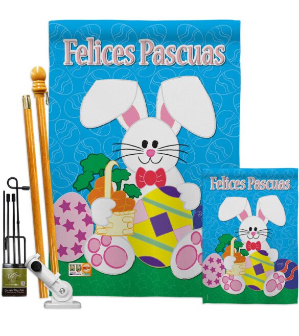 Felices Pascuas - Easter Spring Vertical Impressions Decorative Flags HG103029S Made In USA - Image 6