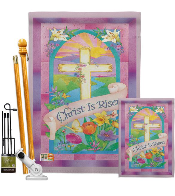 Christ is Risen - Easter Spring Vertical Impressions Decorative Flags HG103043 Made In USA - Image 6