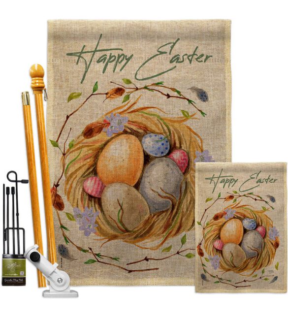 Easter Nest - Easter Spring Vertical Impressions Decorative Flags HG103074 Made In USA - Image 16