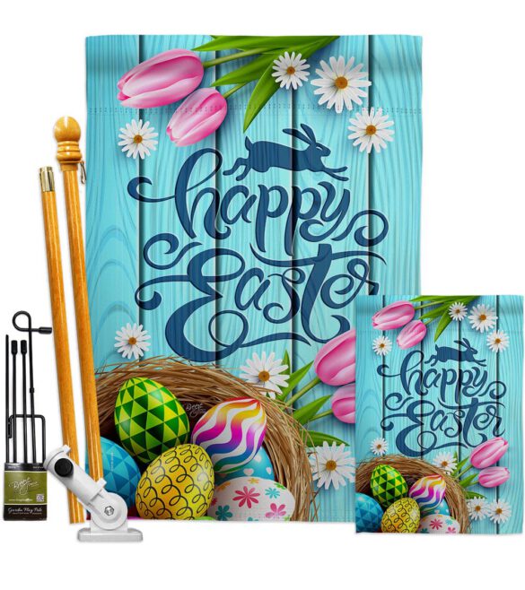Daisy Egg Basket - Easter Spring Vertical Impressions Decorative Flags HG103080 Made In USA - Image 6