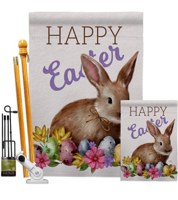 Bunny Eggs - Easter Spring Vertical Impressions Decorative Flags HG103083 Made In USA - Image 6