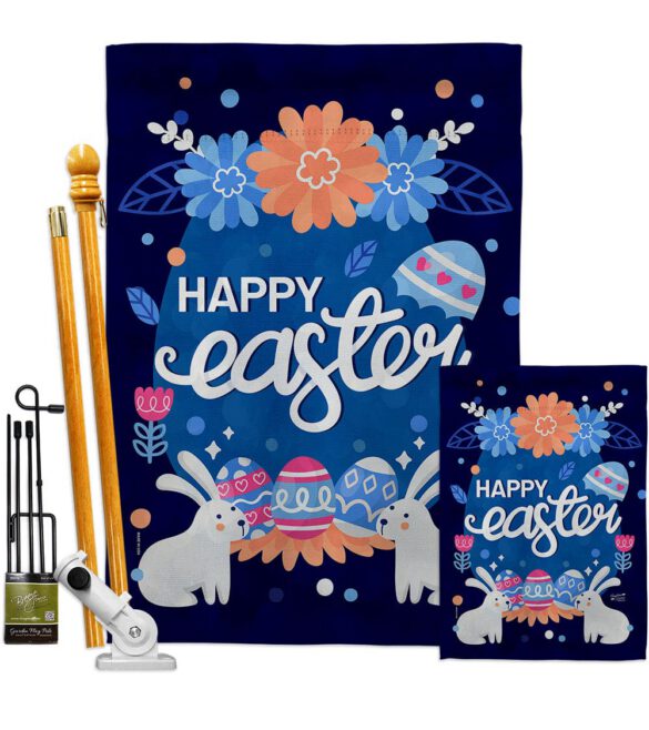 Happy Easter Bunny - Easter Spring Vertical Impressions Decorative Flags HG137365 Made In USA - Image 6