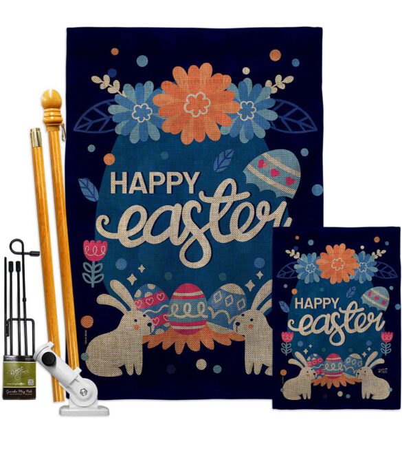 Happy Easter Bunny - Easter Spring Vertical Impressions Decorative Flags HG137365 Made In USA - Image 16