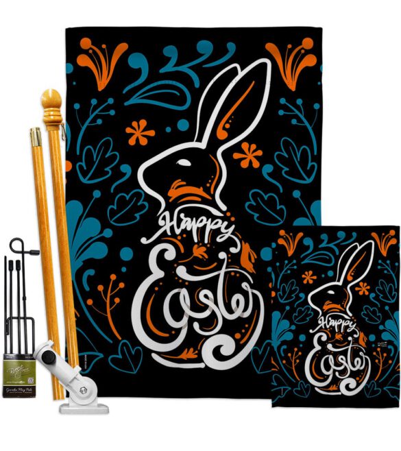Colorful Bunny - Easter Spring Vertical Impressions Decorative Flags HG137389 Made In USA - Image 6