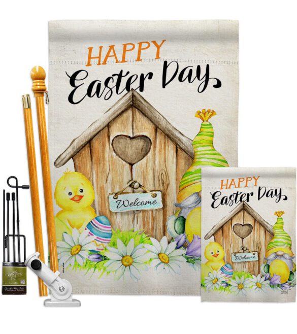 Easter Gnome - Easter Spring Vertical Impressions Decorative Flags HG137391 Made In USA - Image 6