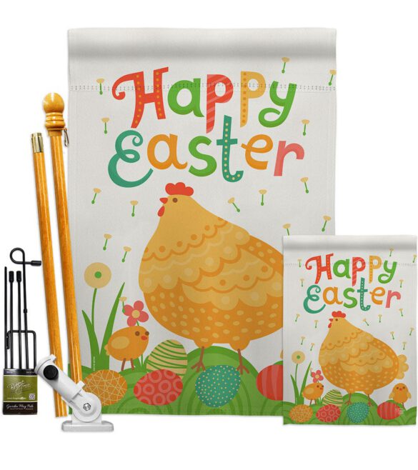 Easter Chicks - Easter Spring Vertical Impressions Decorative Flags HG192341 Made In USA - Image 6