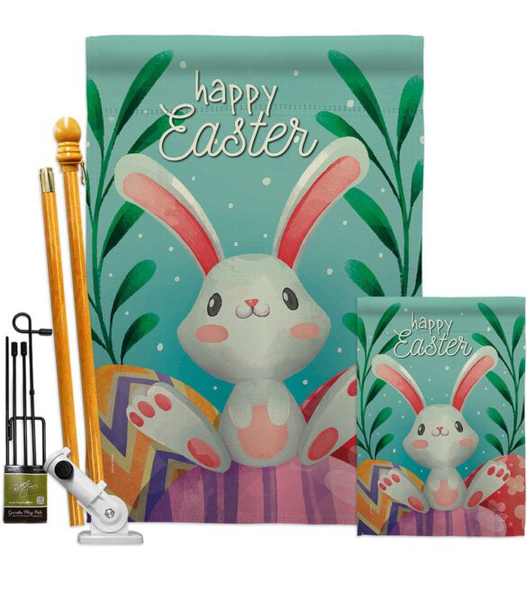 Colorful Easter Eggs - Easter Spring Vertical Impressions Decorative Flags HG192350 Made In USA - Image 6