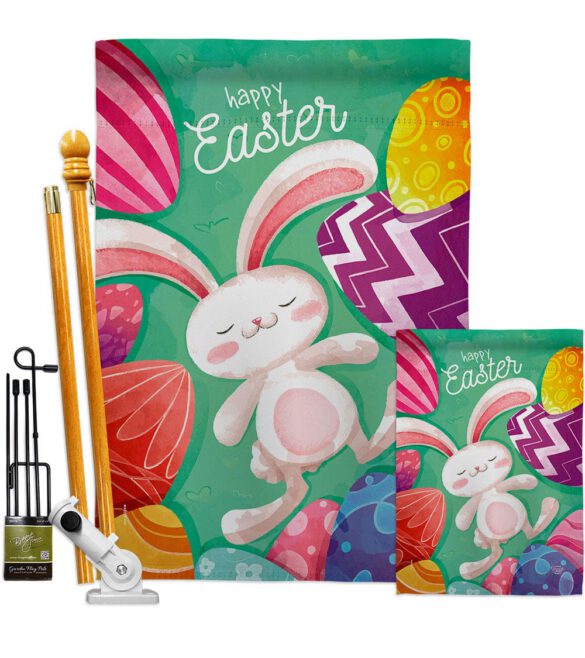 Easter Eggs - Easter Spring Vertical Impressions Decorative Flags HG192352 Made In USA - Image 6