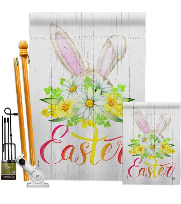 Floral Easter - Easter Spring Vertical Impressions Decorative Flags HG192406 Made In USA - Image 6