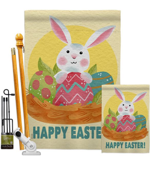 Easter Bunny Fun - Easter Spring Vertical Impressions Decorative Flags HG192421 Made In USA - Image 6