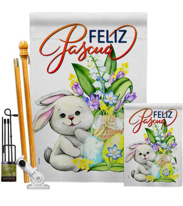 Easter Rabbit - Easter Spring Vertical Impressions Decorative Flags HG192456 Made In USA - Image 6