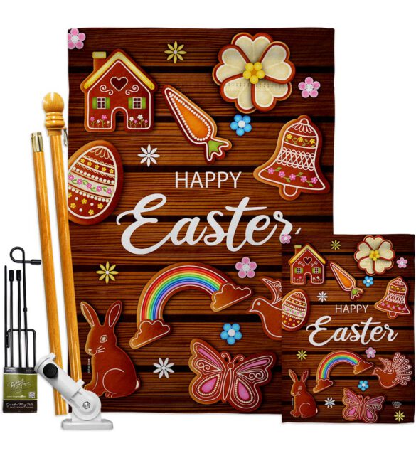 Chocolate Easter - Easter Spring Vertical Impressions Decorative Flags HG192502 Made In USA - Image 6