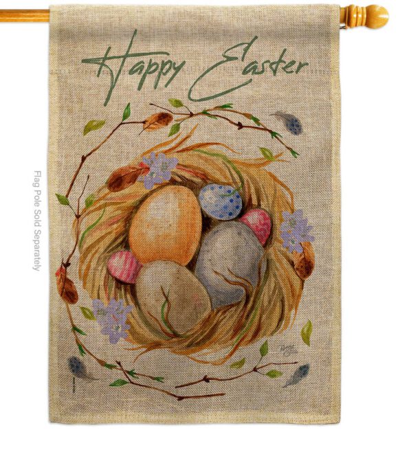 Easter Nest - Easter Spring Vertical Impressions Decorative Flags HG103074 Made In USA - Image 12