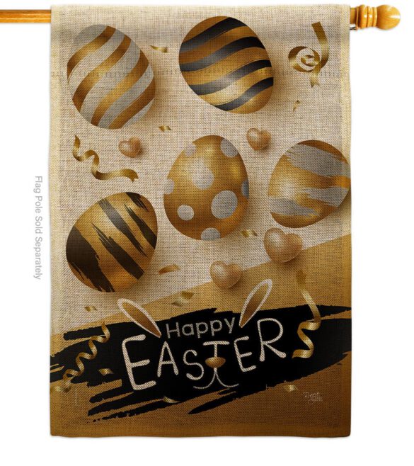 Golden Eggs Party - Easter Spring Vertical Impressions Decorative Flags HG103078 Made In USA - Image 12