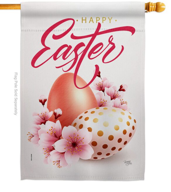 Easter Blooming - Easter Spring Vertical Impressions Decorative Flags HG103086 Made In USA - Image 2