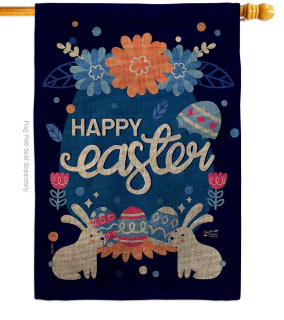 Happy Easter Bunny - Easter Spring Vertical Impressions Decorative Flags HG137365 Made In USA - Image 12