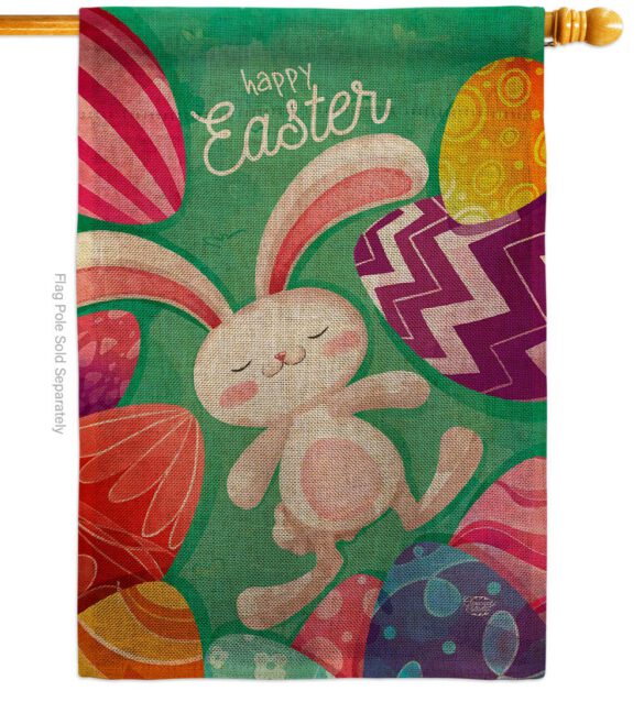 Easter Eggs - Easter Spring Vertical Impressions Decorative Flags HG192352 Made In USA - Image 12