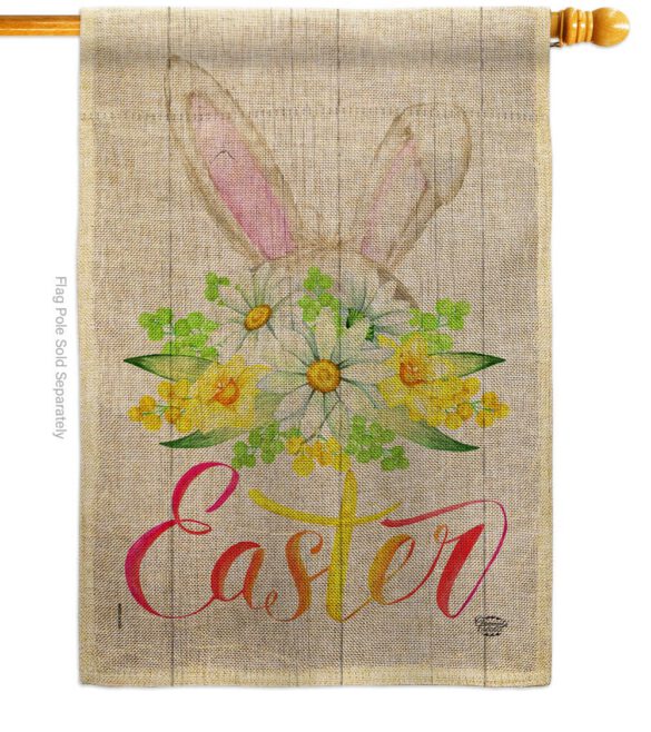 Floral Easter - Easter Spring Vertical Impressions Decorative Flags HG192406 Made In USA - Image 12