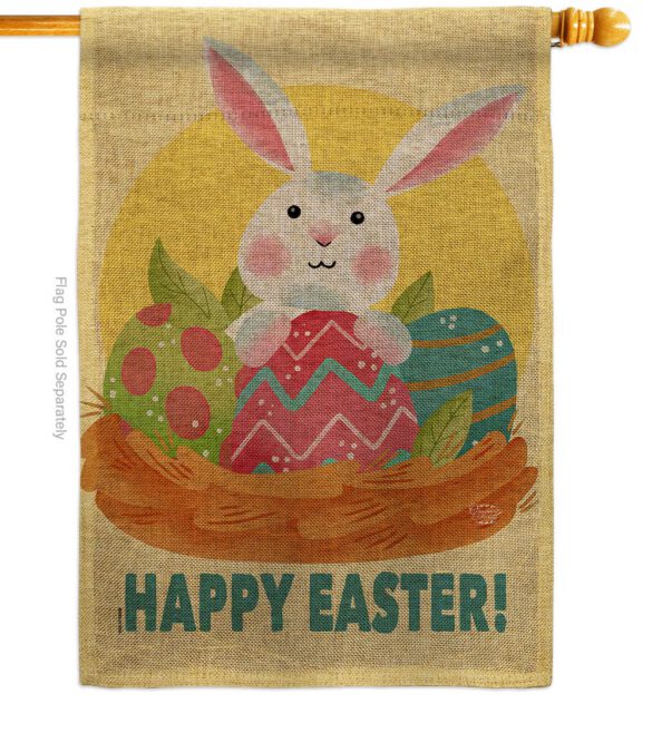 Easter Bunny Fun - Easter Spring Vertical Impressions Decorative Flags HG192421 Made In USA - Image 12