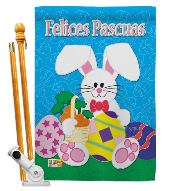 Felices Pascuas - Easter Spring Vertical Impressions Decorative Flags HG103029S Made In USA - Image 5
