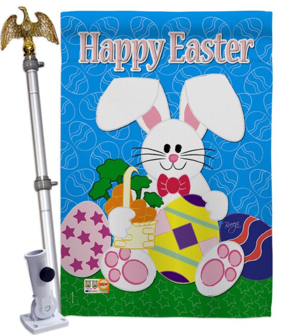 Happy Bunny - Easter Spring Vertical Impressions Decorative Flags HG103029 Made In USA - Image 13