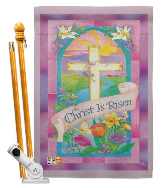 Christ is Risen - Easter Spring Vertical Impressions Decorative Flags HG103043 Made In USA - Image 5
