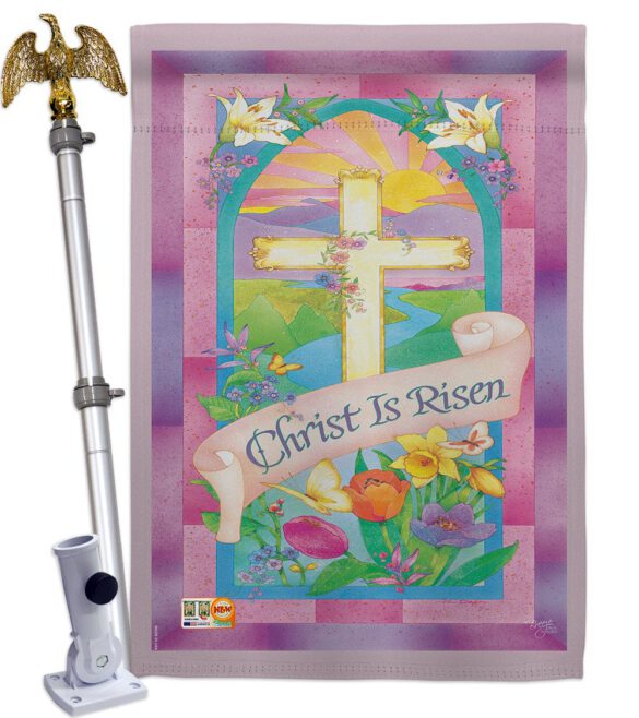Christ is Risen - Easter Spring Vertical Impressions Decorative Flags HG103043 Made In USA - Image 13