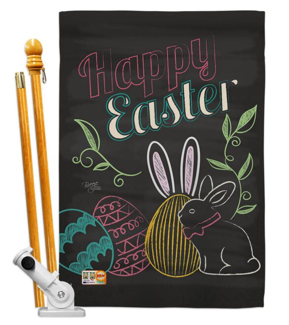 Colorful Easter Eggs - Easter Spring Vertical Impressions Decorative Flags HG103054 Made In USA - Image 5