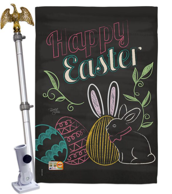 Colorful Easter Eggs - Easter Spring Vertical Impressions Decorative Flags HG103054 Made In USA - Image 13