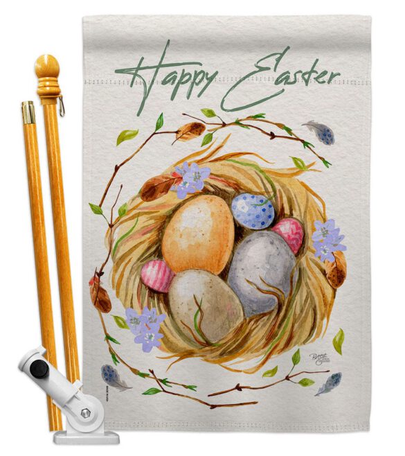 Easter Nest - Easter Spring Vertical Impressions Decorative Flags HG103074 Made In USA - Image 5