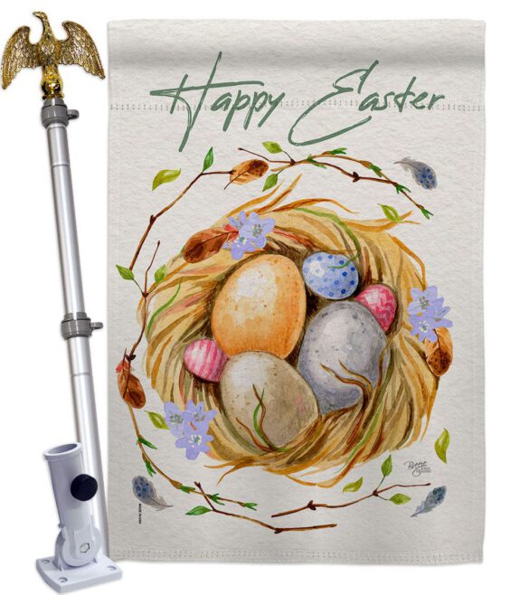 Easter Nest - Easter Spring Vertical Impressions Decorative Flags HG103074 Made In USA - Image 9