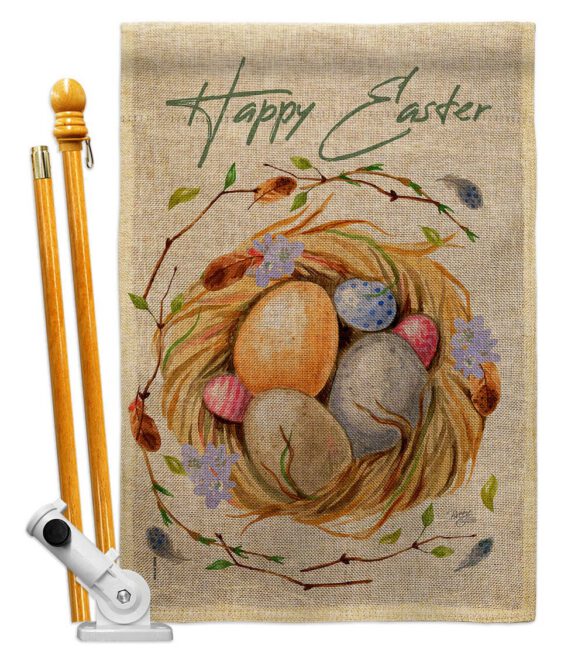Easter Nest - Easter Spring Vertical Impressions Decorative Flags HG103074 Made In USA - Image 15