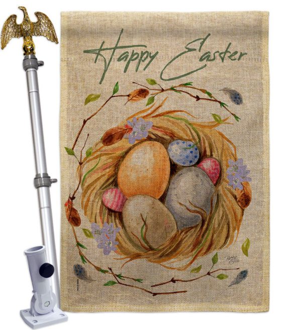 Easter Nest - Easter Spring Vertical Impressions Decorative Flags HG103074 Made In USA - Image 19