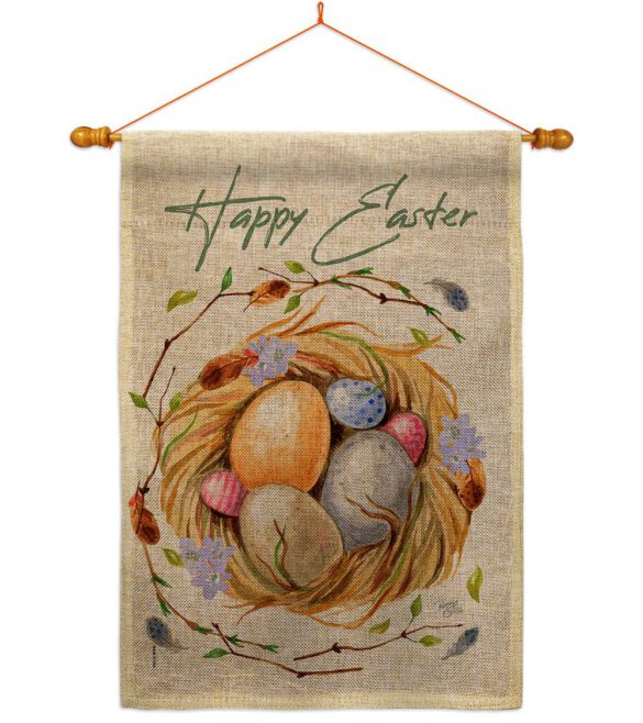 Easter Nest - Easter Spring Vertical Impressions Decorative Flags HG103074 Made In USA - Image 20